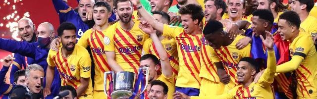 博鱼电竞官方app-【国王杯】12分钟4球打懵毕尔巴鄂 巴萨4-0大胜夺冠